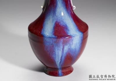 图片[2]-Vase with two handles in imitation Jun-ware glaze, Qing dynasty, Qianlong reign (1736-1795)-China Archive